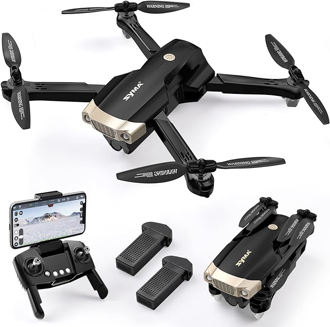 SYMA Drones with Camera for Adults 4K, Easy GPS RC Quadcopters with 36mins Flight Time, 5GHz FPV Transmission, Auto Return Home, Light Positioning, 4K Drone with Carrying Case